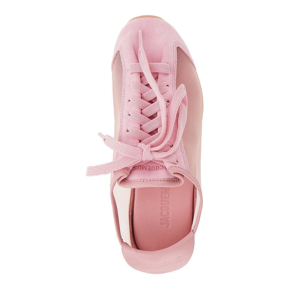 Jacquemus Nubuck Leather And Mesh Tennis Sneakers - Picture 4 of 5